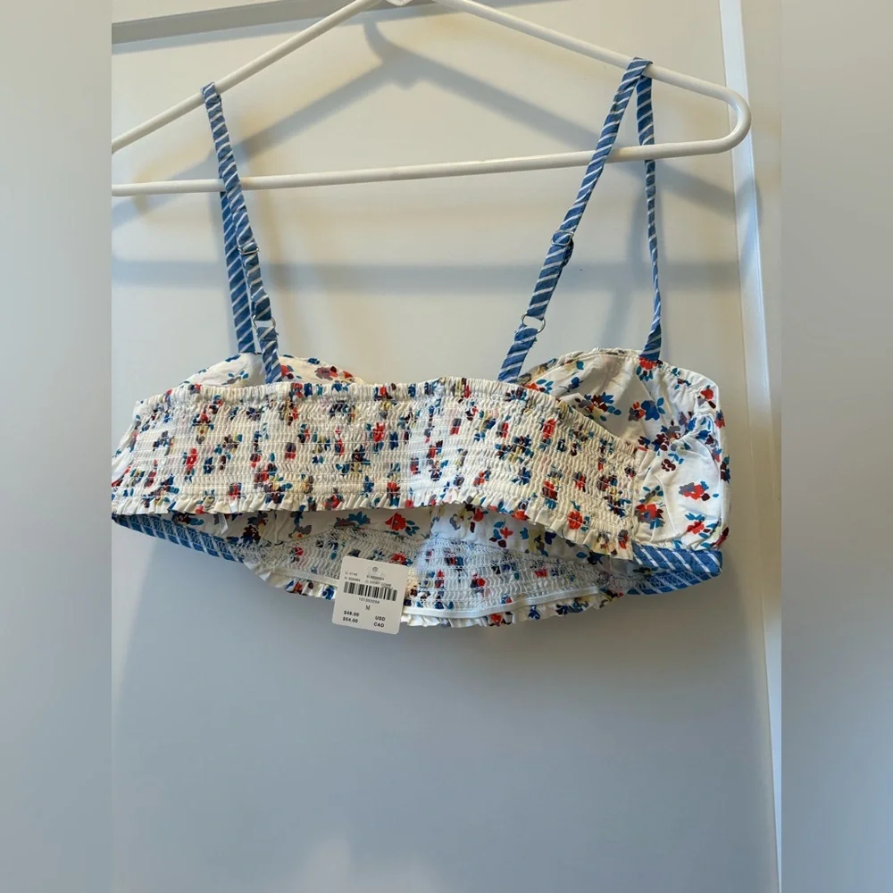 ANTHROPOLOGIE LYREBIRD PRINTED COTTON BRA SIZE MED‎
